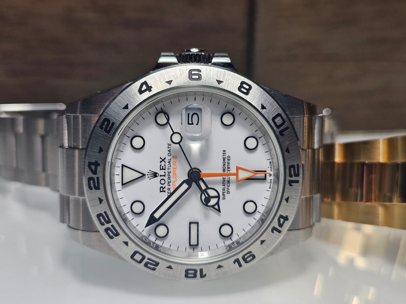 Explorer II fitted with a CLARUS sapphire crystal